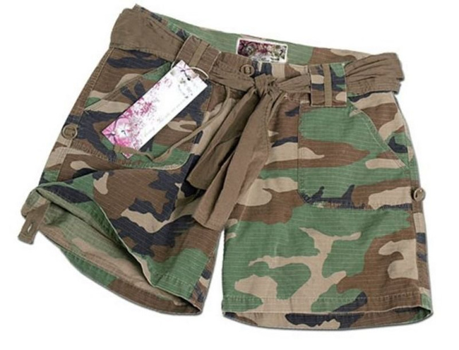 Pantaloni scurti ARMY de femei, Woodland