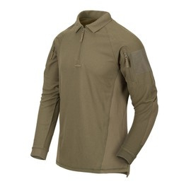 BLUZA POLO CU MANECA LUNGA - RANGE - Helikon Tex - VERDE ADAPTIV