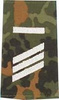 EMBLEMA - GERMAN ARMY FLECKTARN CAMO/SILVER SHOULDER LOOPS ´HAUPTGEFREITER UA´