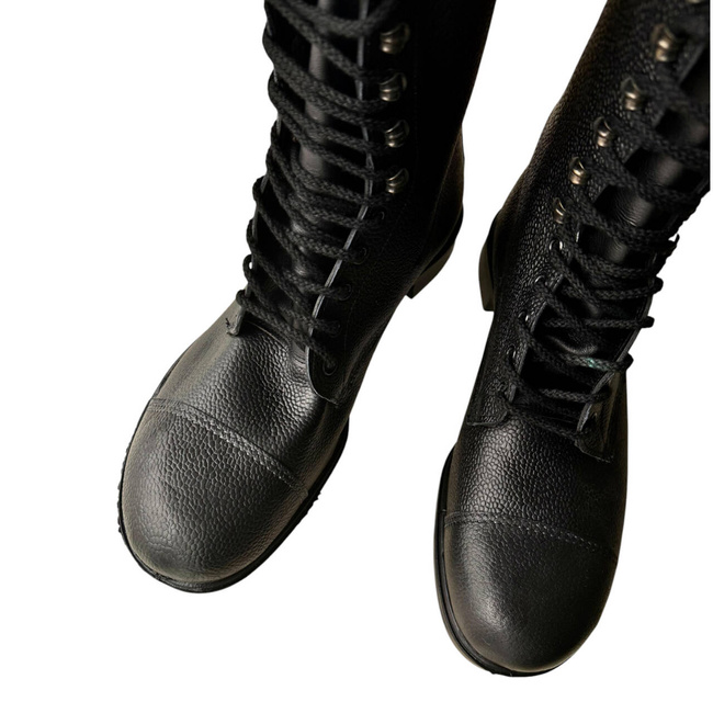 BOCANCI PIELE CU TALPA DIN CAUCIUC - SURPLUS MILITAR ARMATA DANEZA - NEGRI - CA NOI