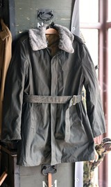 Jacheta Parka - Guler cu blana gri - Surplus militar din armata romaneasca - Neagra - Ca noua