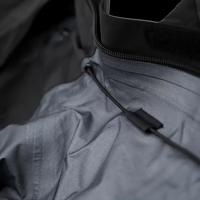 Jacheta tactica waterproof si windproof PRG 2.0 - Professional Rain Garment - Neagra - Carinthia 