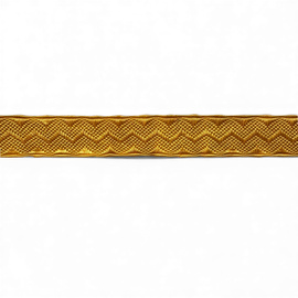 Rola Galon din Matase Brodat pentru Uniforme - 1 m x 20 mm - Surplus Militar Armata Romana - Galben Inchis - Ca Nou