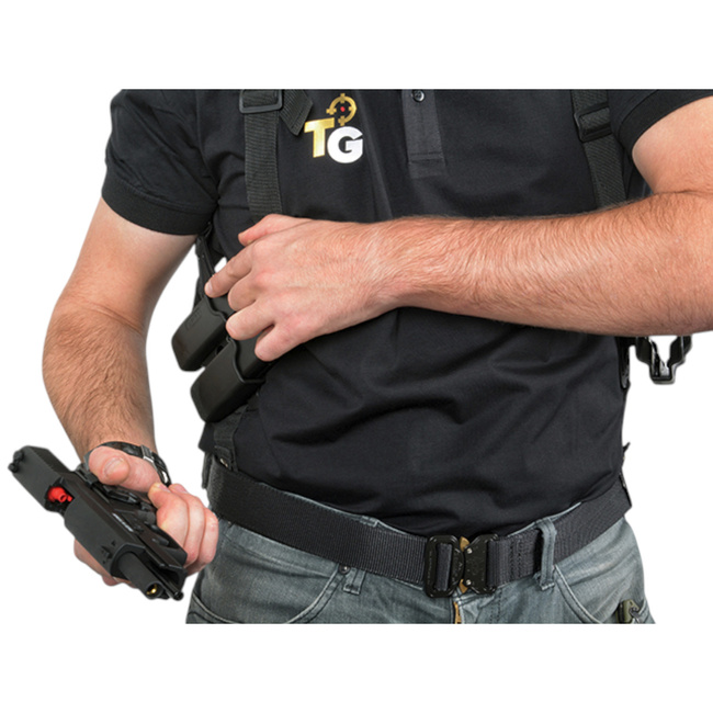 TACTICAL SHOULDER HARNESS - AIRSOFT - BLACK - AMOMAX