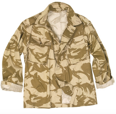 CAMSA BRITANICA DE TEREN - CAMUFLAJ DESERT - SURPLUS MILITAR - FOLOSIT