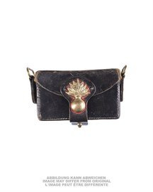 ITALIAN LEATHER CARTRIDGE POUCH "CARABINIERI" - BLACK - USED