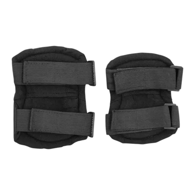 SET KNEE/ELBOW PROTECTORS - 4 PCS - BLACK - PJ