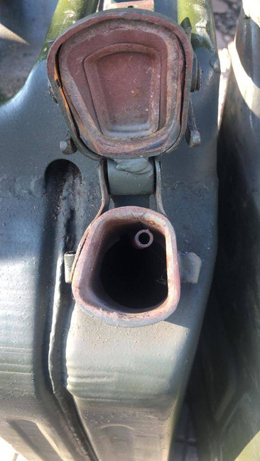 CANISTRA METALICA - 20 L - SURPLUS MILITAR ARMATA ROMANA - IN STARE BUNA