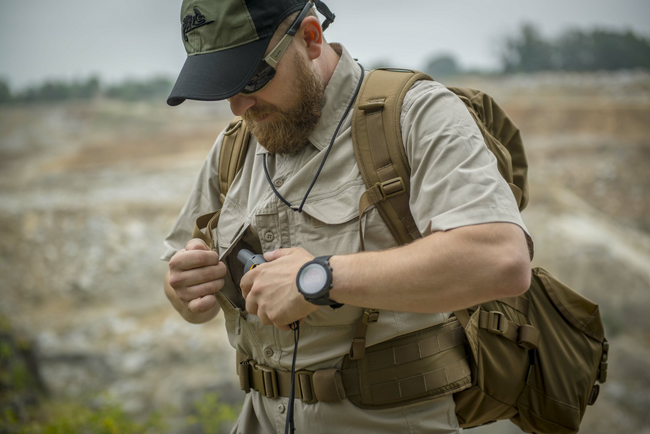 CAMASA CU MANECA SCURTA - DEFENDER MK2 - POLIBUMBAC RIPSTOP - Helikon-Tex - PINE GREEN 