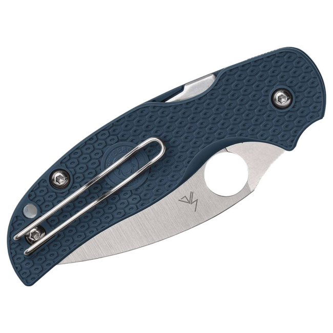 POCKET KNIFE Sage 5 Lightweight CPM SPY27 FRN Blue PlainEdge - SPYDEREDGE
