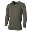 BW Tricot winter Shirt, w/zipper, OD green