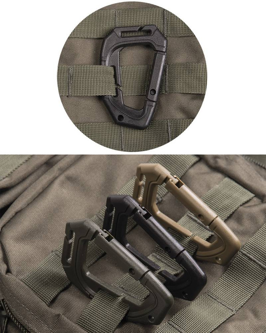 CARABINE TACTICE MOLLE - SET 2 BUCATI - Mil-Tec - NEGRE