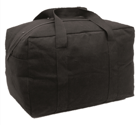 GEANTA DE TRANSPORT DIN BUMBAC - "U.S. PARACHUTE CARGO" - 77 L - Mil-Tec® - NEAGRĂ