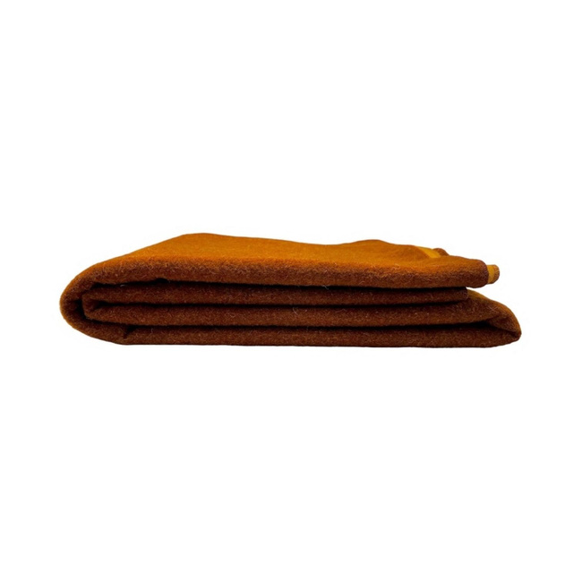 Patura din lana merinos - model Chocolat - 150x200 cm - 1800 g - Fata dubla (maro deschis/maro inchis)