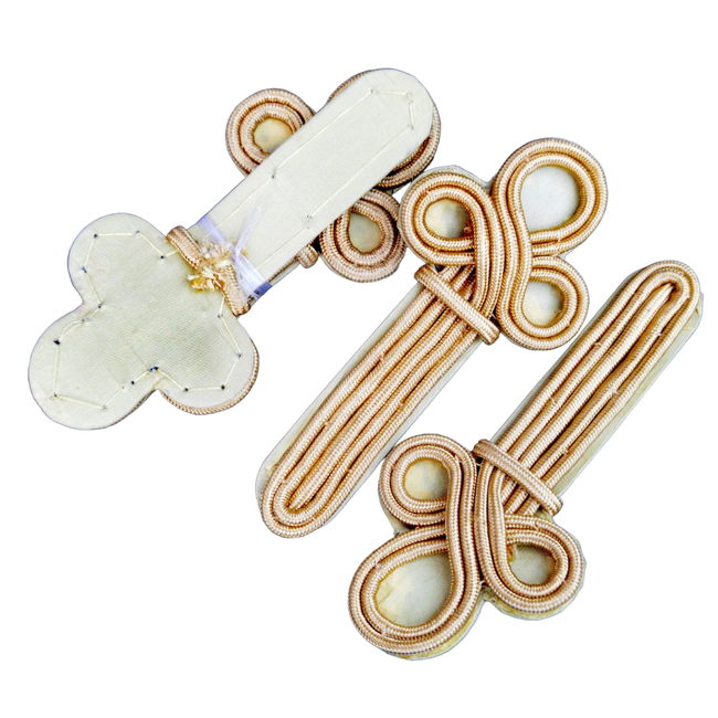Grade militare de ceremonie cu impletitura (set 2 buc) - perioada RSR - Armata Romana