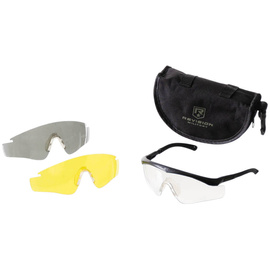 SAFETY GOGGLES - REVISON - SAWFLY Z87 - BRITISH ARMY GB MILITARY SURPLUS - BLACK - USED