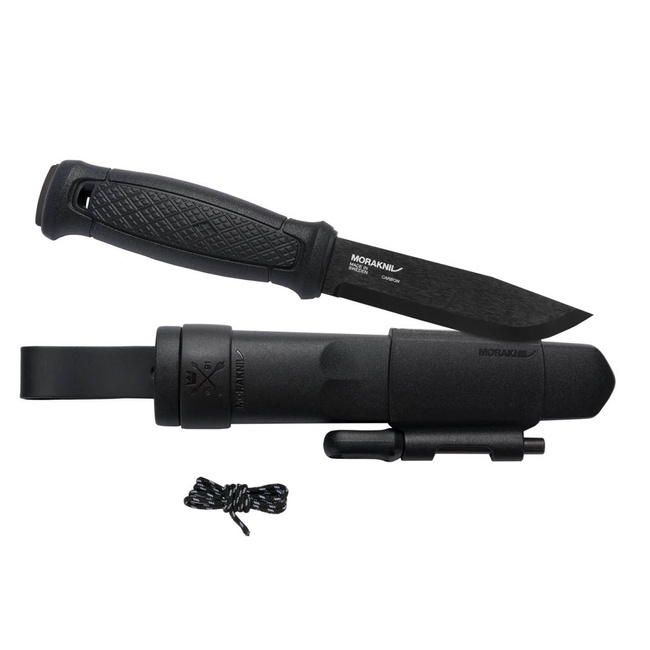 GARBERG BLACKBLADE™ WITH SURVIVAL KIT (C) - MORAKNIV® - BLACK (ID 13915)