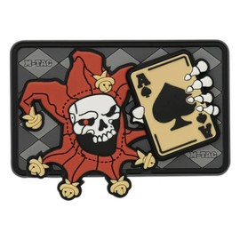 PATCH JOKER SKULL - 3D PVC - NEGRU - M-TAC