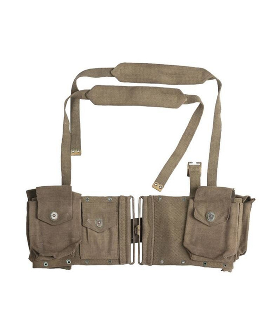 BELGIAN COMBAT BELT - OD - MILITARY SURPLUS - USED