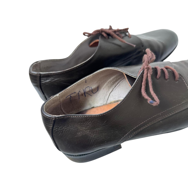 Pantofi din piele - Surplus militar Armata Romana - Maro - In stare buna