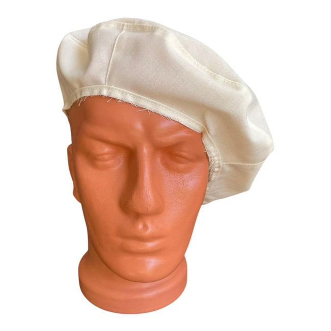 Cloth Cover for Cap/Helmet - Universal Size - Romanian Army Military Surplus - Off-White/Cream - In Good Condition