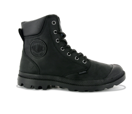 Bocanci Palladium - PAMPA CUFF WP LUX NEGRU