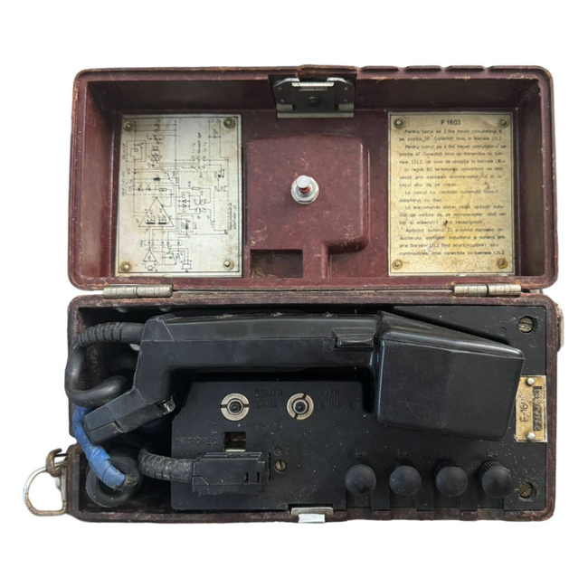 TELEFON MILITAR DE CAMPANIE F1603, PERIOADA SOVIETICA - SURPLUS MILITAR ARMATA ROMANA - UZAT