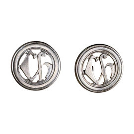 SET 2 SEMNE DE ARMA PENTRU EPOLETI, GRADE MILITARE - CHIMIE - SURPLUS MILITAR ARMATA ROMANA - ARGINTII - IN STARE BUNA