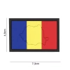 Emblema Romania - Contur 3D - PVC - 7,3 × 4,8 cm