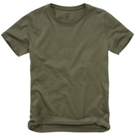 KIDS COTTON T-SHIRT - OLIVE - BRANDIT