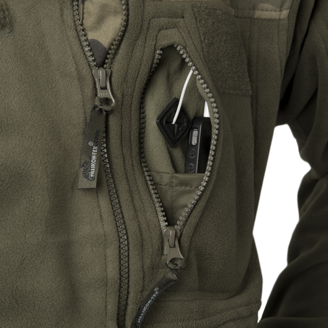 FLEECE JACKET - POLISH INFANTRY - Helikon-Tex® - OLIVE GREEN/PL WOODLAND