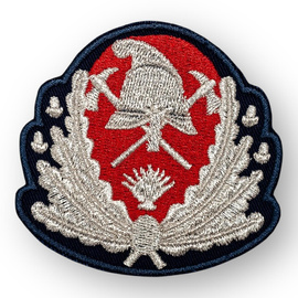 Emblema coifura Generali Pompieri ISU, IGSU cu aplicare prin coasere
