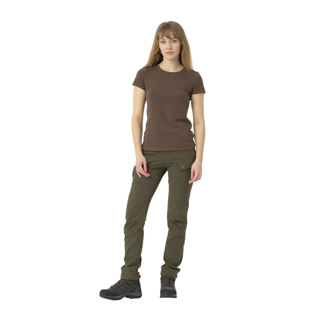 WOMEN'S SLIM FIT ORGANIC COTTON T-SHIRT - OLIVE GREEN - HELIKON-TEX