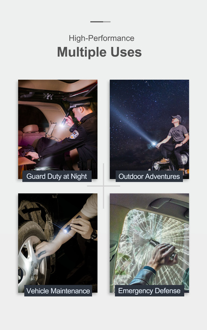 Lanterna tactica puternica P80 Nextorch - Neagra