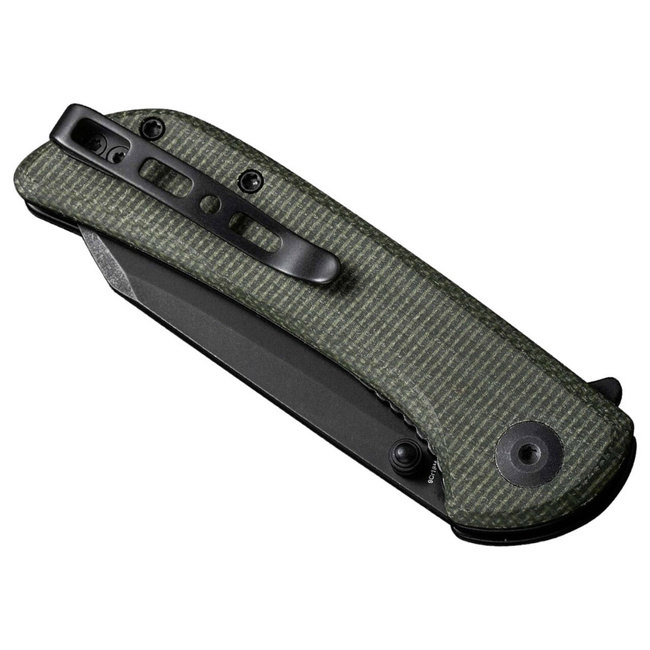 POCKET KNIFE - "SENCUT Fritch Micarta Dark Green Black" - Böker