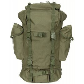 RUCSAC COMBAT BW - TIJĂ DE ALUMINIU - 65 L - MFH® - VERDE OD