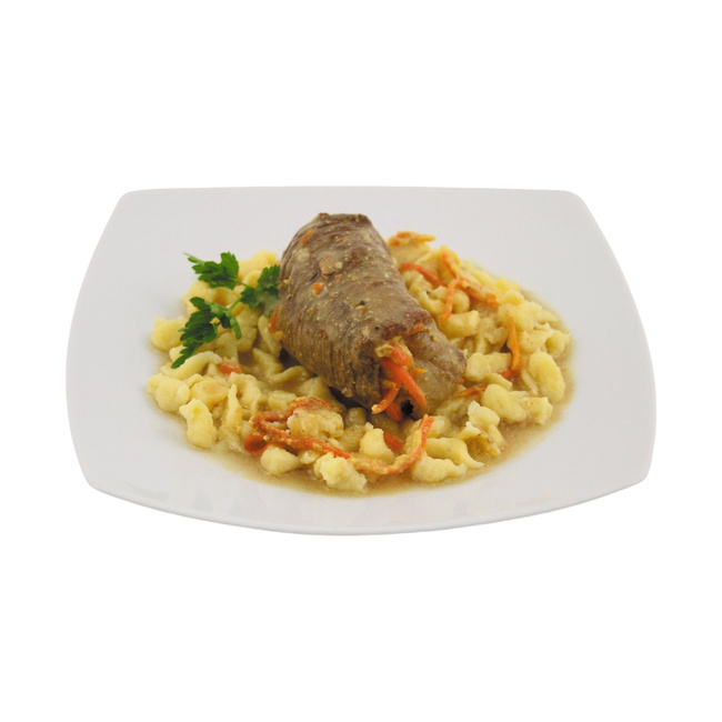 RULADA DE CARNE DE VITA CU FIDEA IN CONSERVA - 400 G - VALABILITATE 10 ANI - MFH