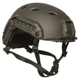 US OD ′FAST′ W/RAIL PARATROOPER HELMET