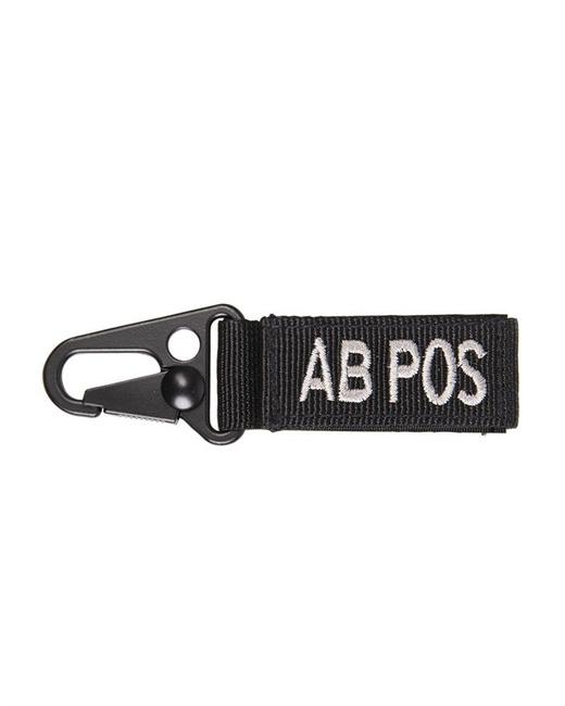 Breloc pentru chei TACT. - AB pos - 5 PC./PACK - negru
