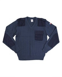 PULOVER CEH IN V M97 - ALBASTRU / GRI - CA NOU