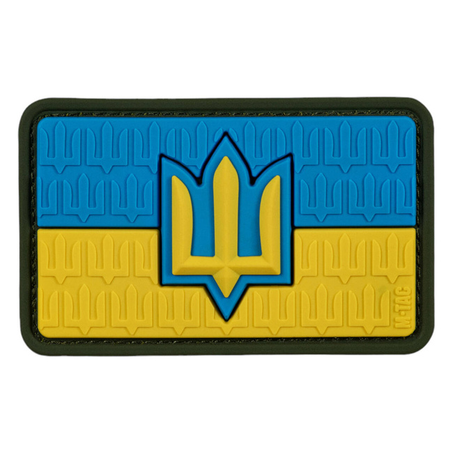 UKRAINE FLAG PATCH WITH TRIDENT OF THE ARMED FORCES OF UKRAINE PVC - MULTICOLOR - M-TAC