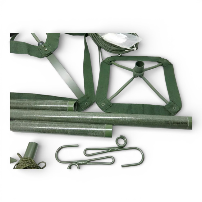 Camouflage Net Support Equipment - German Army Military Surplus - OD Green - In Good Condition