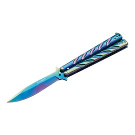 CUTIT TIP FLUTURE BALISONG RAINBOW - MAGNUM BY BOKER