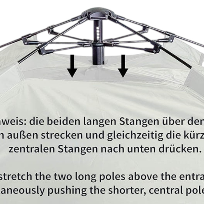 Tent - Quick Up Monodom - 3 Persons - M05 Camouflage - MFH