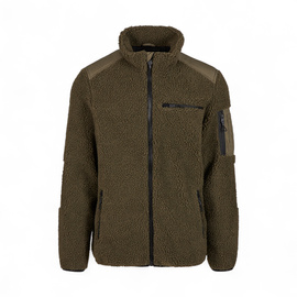 Jacheta Teddyfleece pentru Barbati - Ramble - Cu Insertii Ripstop - Verde Olive - Brandit