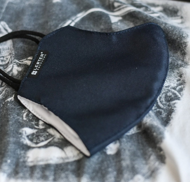 Masca reutilizabila textil SIAS cu strat filtrant integrat - Lecter Tactical - Albastru Inchis