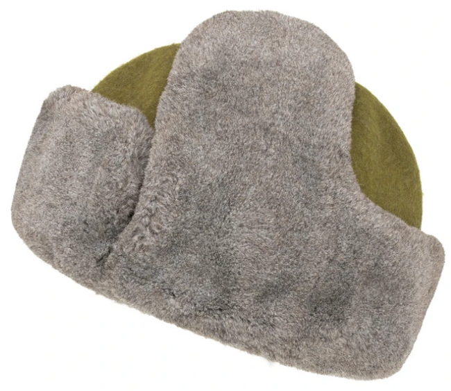 CACIULA DIN POSTAV CU BLANA - VERDE - SURPLUS MILITAR ARMATA ROMANA - CA NOUA