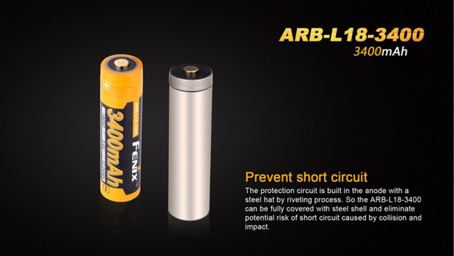 Fenix 18650 - 3400mAh - Acumulator - ARB-L18-3400