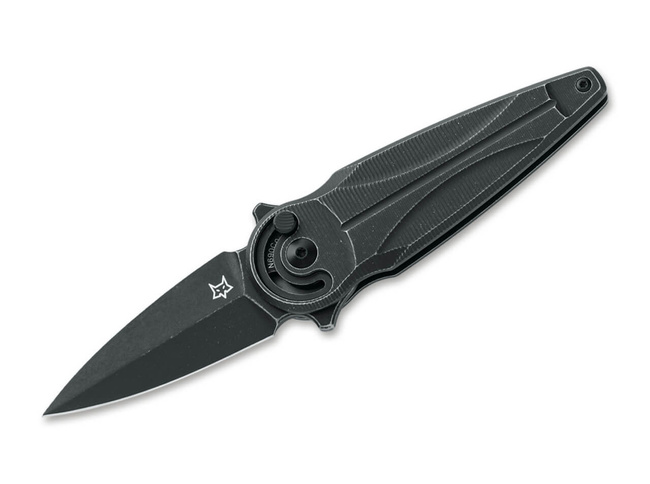 CUTIT DE BUZUNAR - "SATURN ALUMINIUM" - Fox Knives® - NEGRU