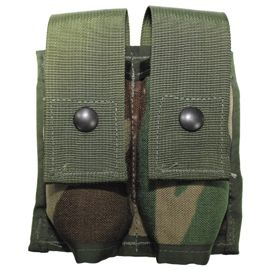 US bullet pouch, "MOLLE", woodl., orig., used 12 cm, depth: 3 cm, heigh: 13